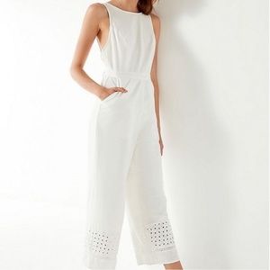 NEW Urban Outfitters Padma White Cotton Jumpsuit